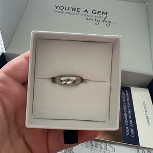 Men’s wedding band 10k white gold